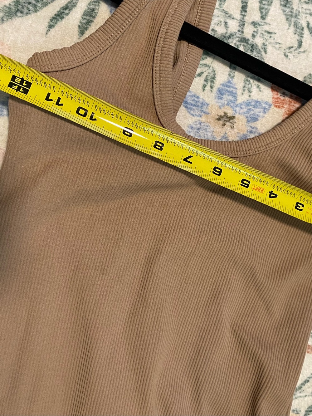 Abercrombie Light Brown Ribbed Soft AF Bodysuit - Picture 4 of 5